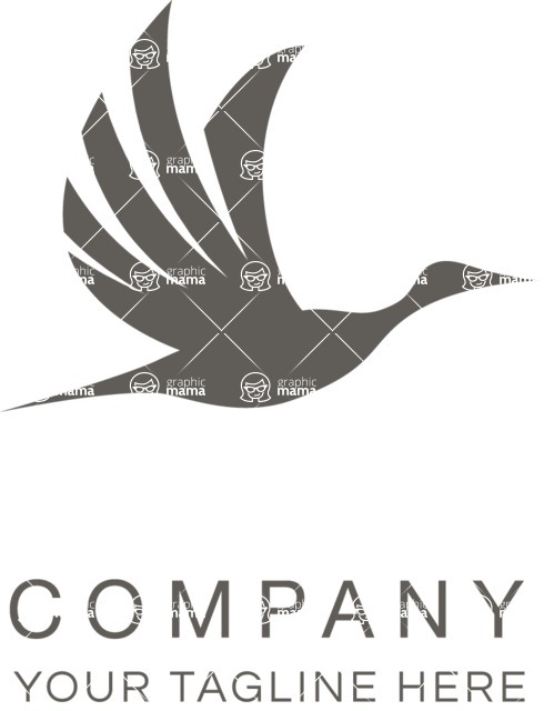 Business Logo Templates - vector graphics in a pack from GraphicMama - Flying Bird Logo Design Concept
